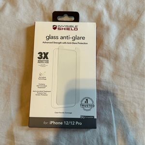 Invisible shield glass anti-glare iphone 12/12 pro screen protector